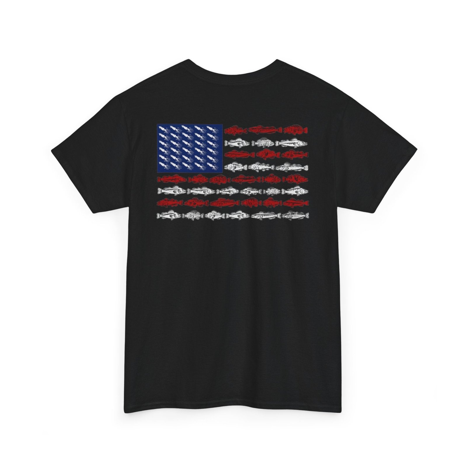 Flag Fish T-Shirt — American Fish Flag Graphic Tee
