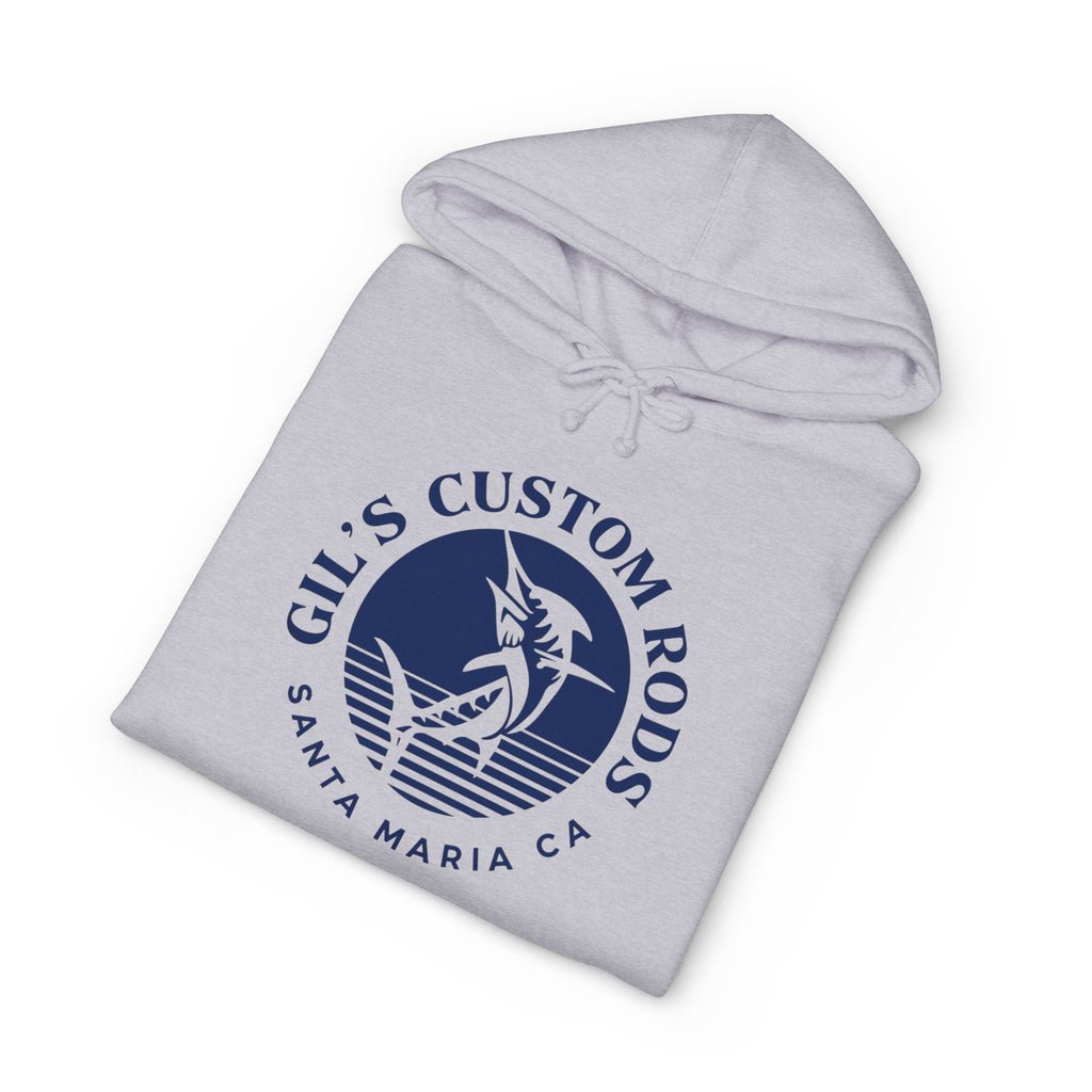 Gil's Custom Rods Santa Maria CA Fishing Hoodie — Nautical Angler Sweatshirt