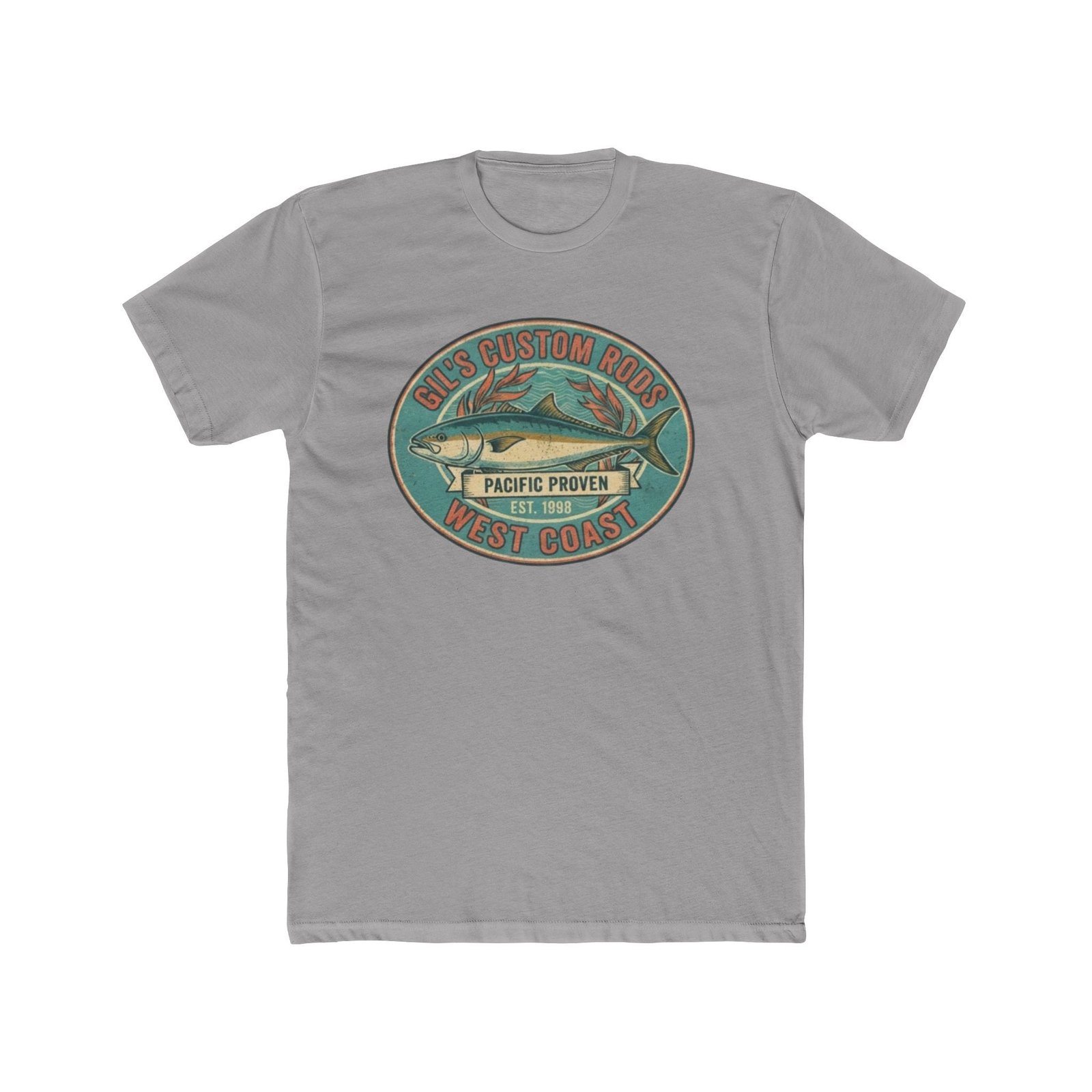West Coast Fish Vintage Tee — "Pacific Proven" Surf & Fishing Graphic T‑Shirt