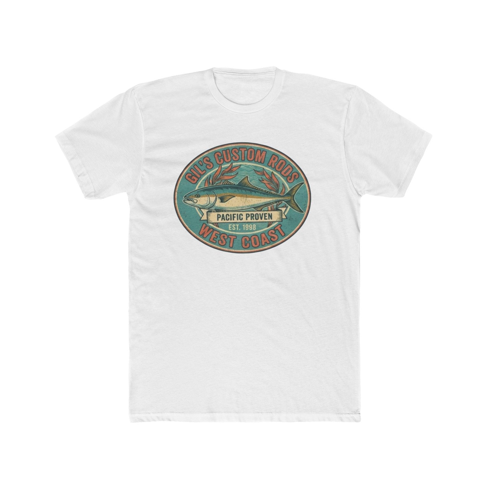 West Coast Fish Vintage Tee — "Pacific Proven" Surf & Fishing Graphic T‑Shirt