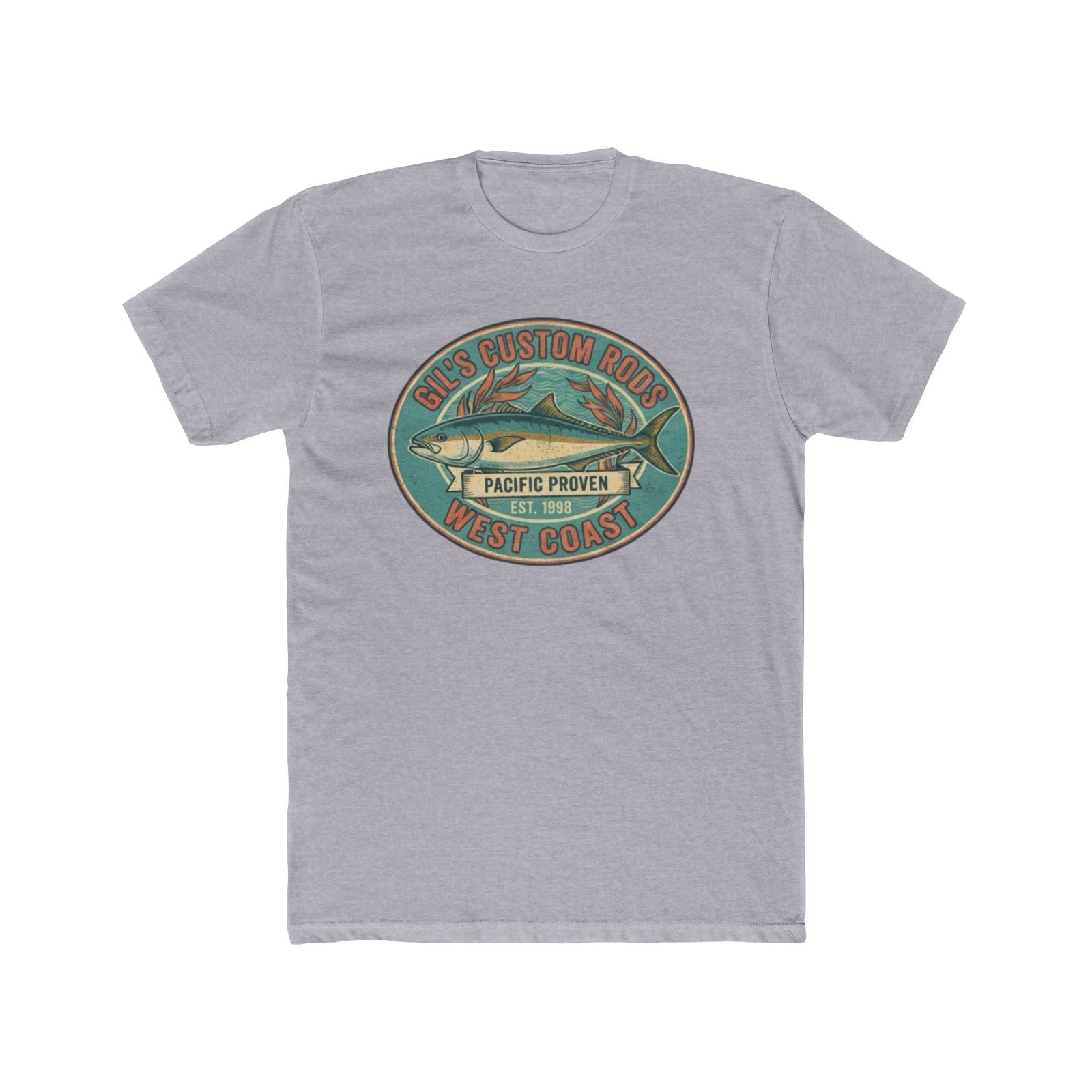 West Coast Fish Vintage Tee — "Pacific Proven" Surf & Fishing Graphic T‑Shirt