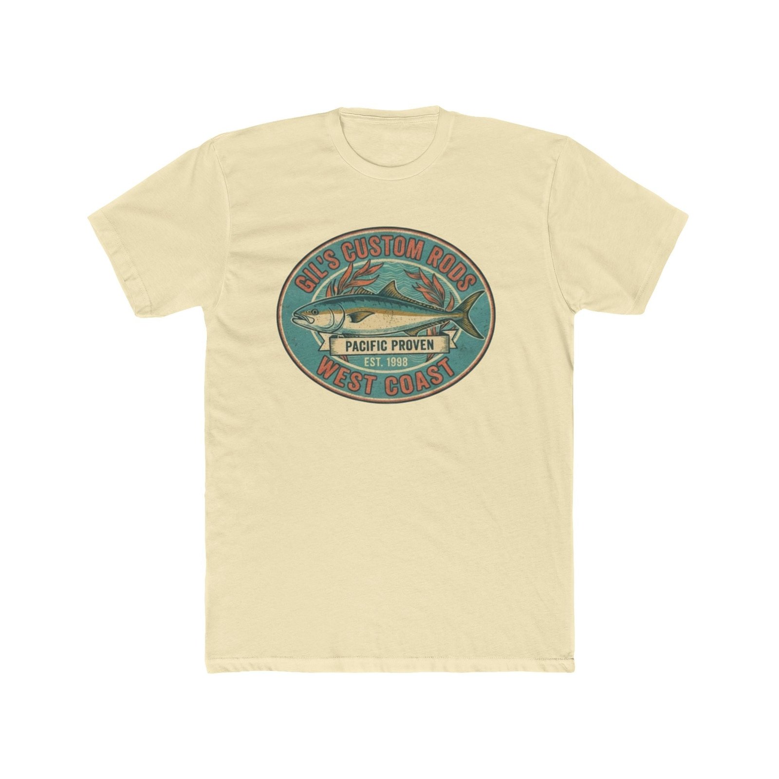 West Coast Fish Vintage Tee — "Pacific Proven" Surf & Fishing Graphic T‑Shirt