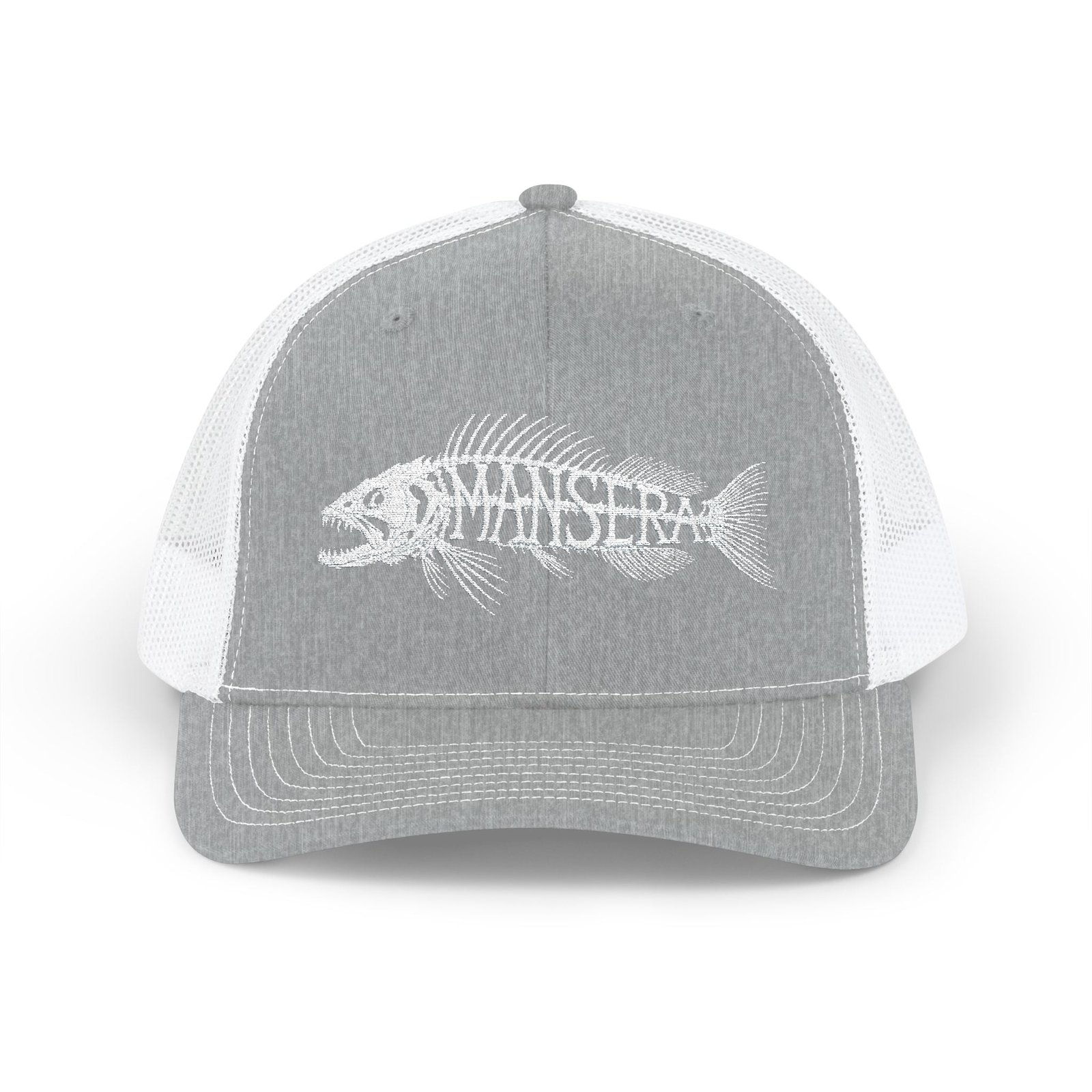 Trucker Cap – Fish Skeleton 'Monster' Embroidered Snapback