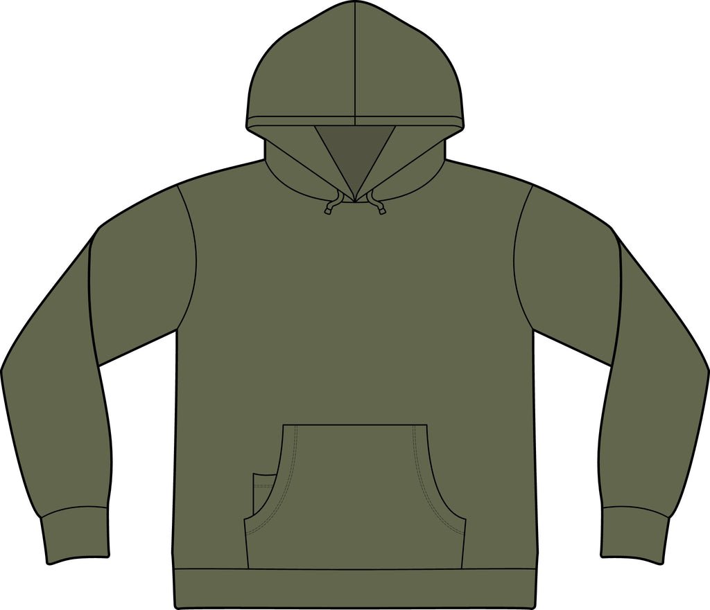 Fishing Hoodie – "Gil's Custom Rods, Santa Maria CA" Logo Pullover