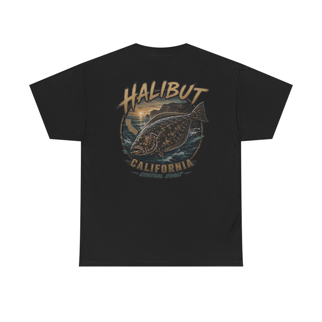 Halibut California Fishing Tee — Vintage Fish Graphic Shirt
