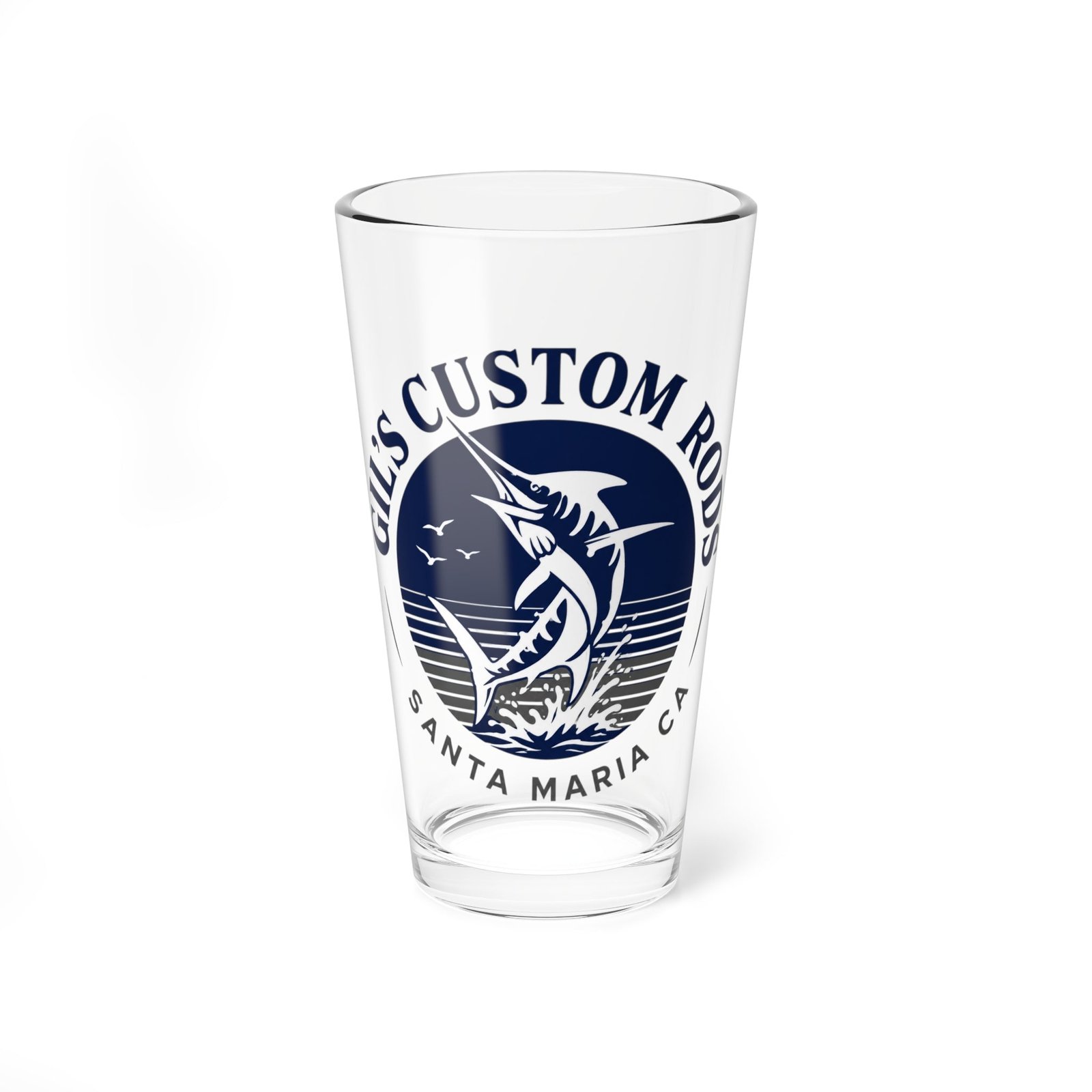 Mixing Glass — Gill's Custom Rods 16oz Beer & Cocktail Pint