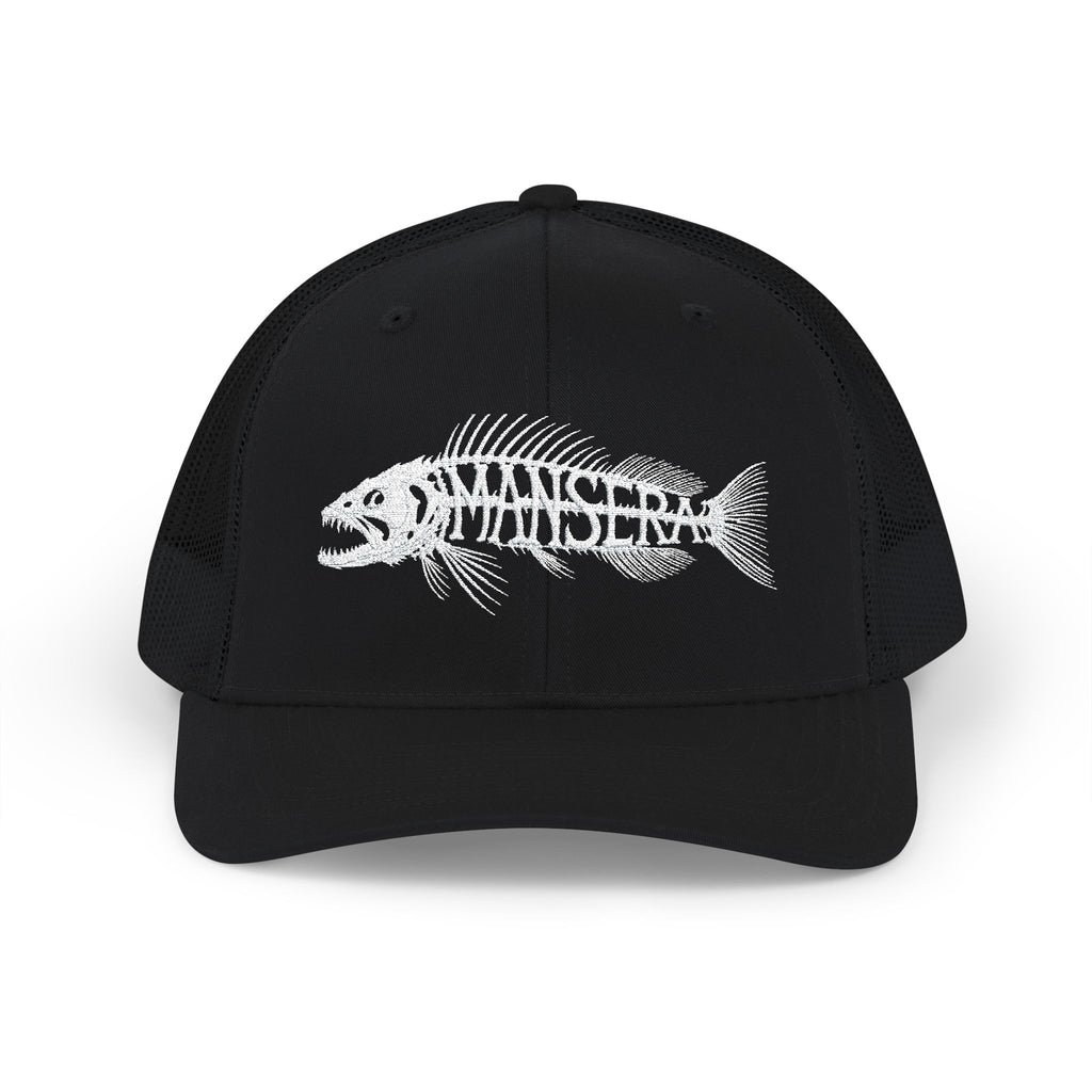 Trucker Cap – Fish Skeleton 'Monster' Embroidered Snapback