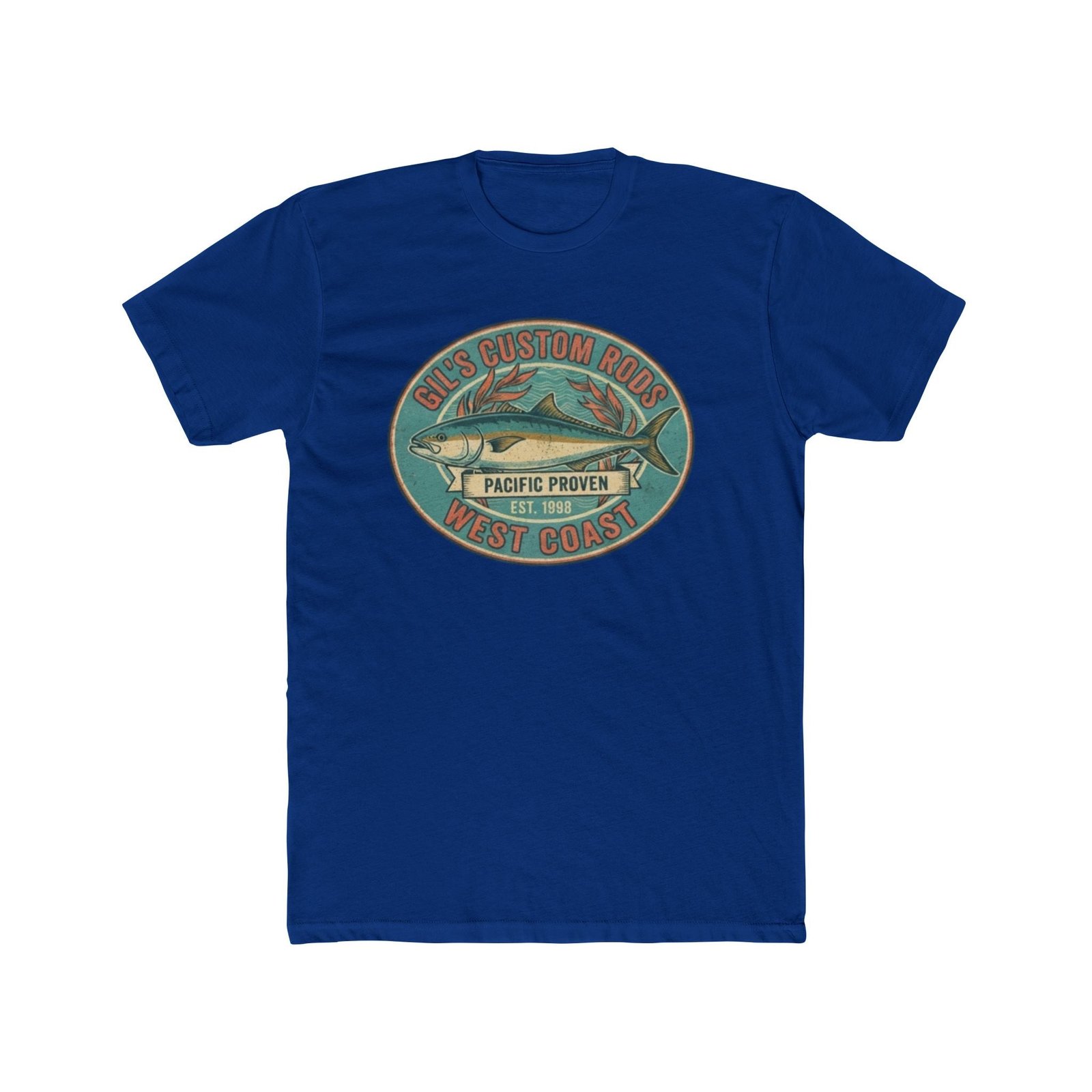 West Coast Fish Vintage Tee — "Pacific Proven" Surf & Fishing Graphic T‑Shirt