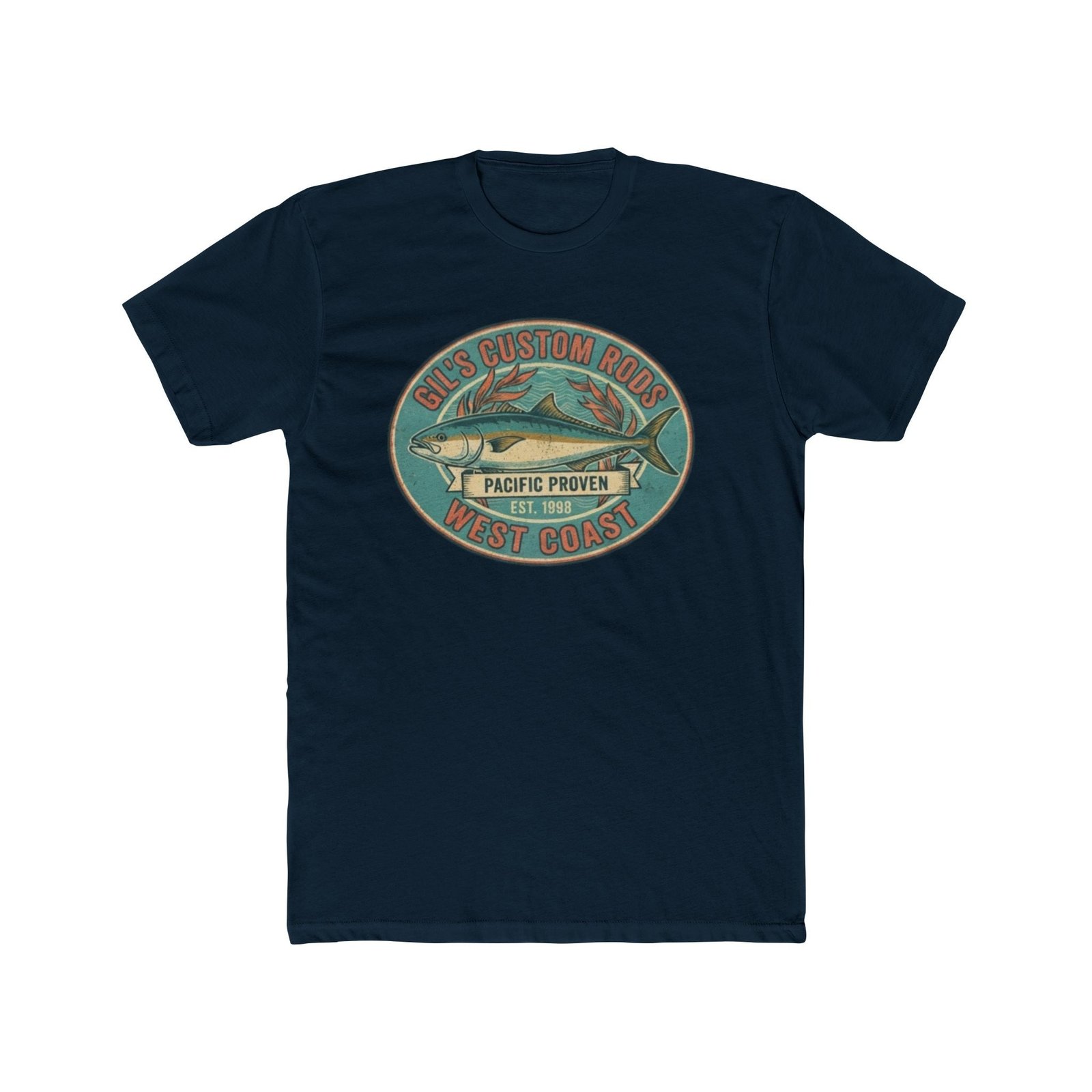 West Coast Fish Vintage Tee — "Pacific Proven" Surf & Fishing Graphic T‑Shirt