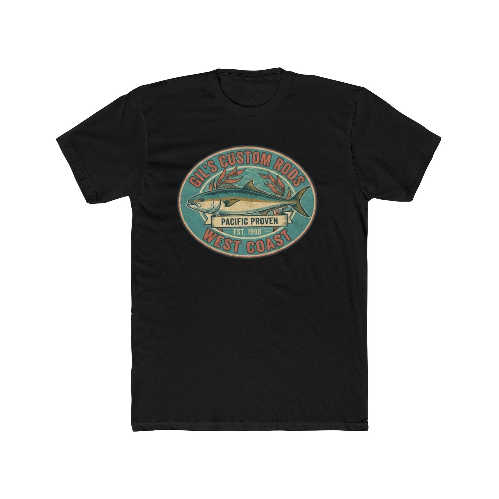West Coast Fish Vintage Tee — "Pacific Proven" Surf & Fishing Graphic T‑Shirt