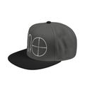 Snapback Hat — Chalk-Style Crosshair Embroidered Cap
