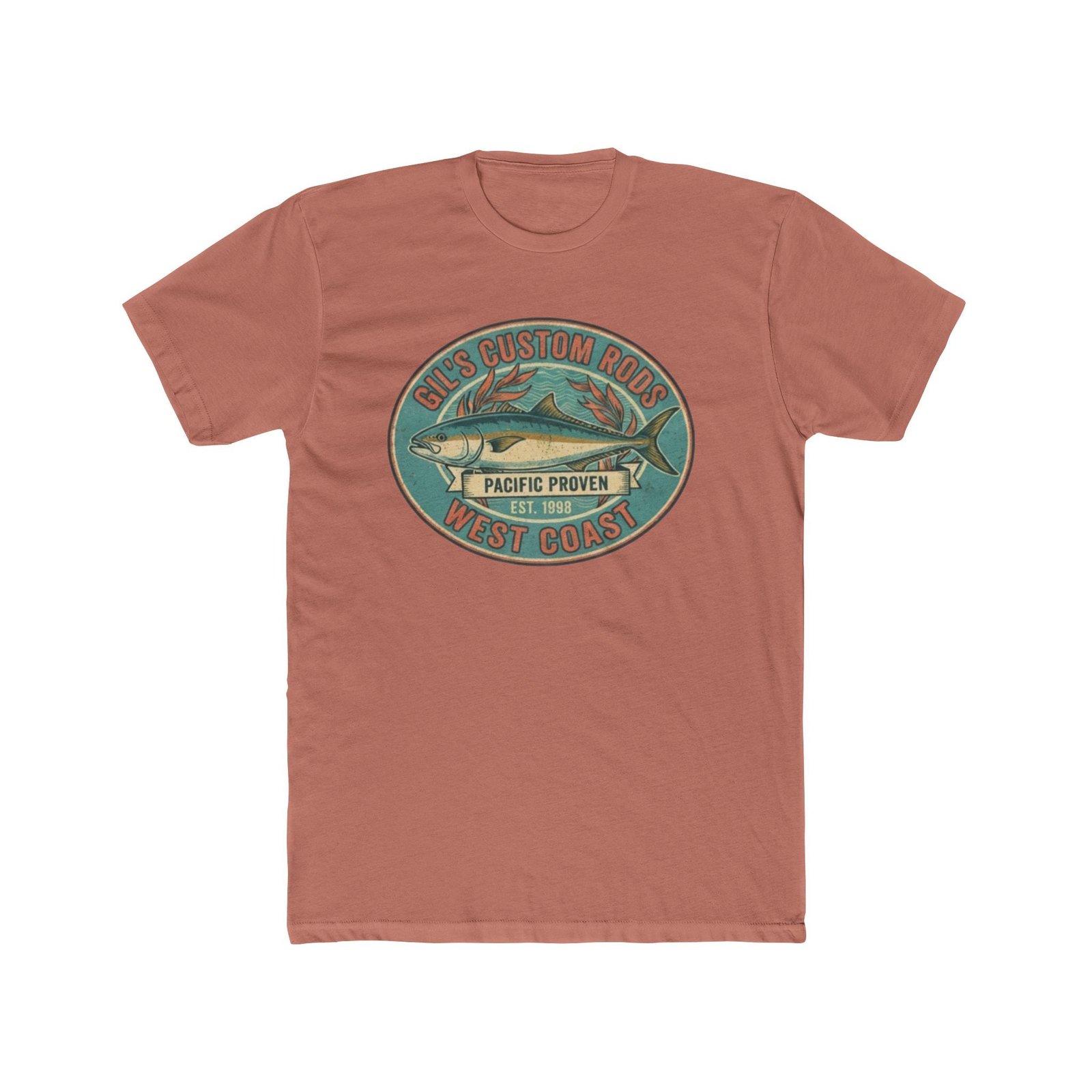 West Coast Fish Vintage Tee — "Pacific Proven" Surf & Fishing Graphic T‑Shirt