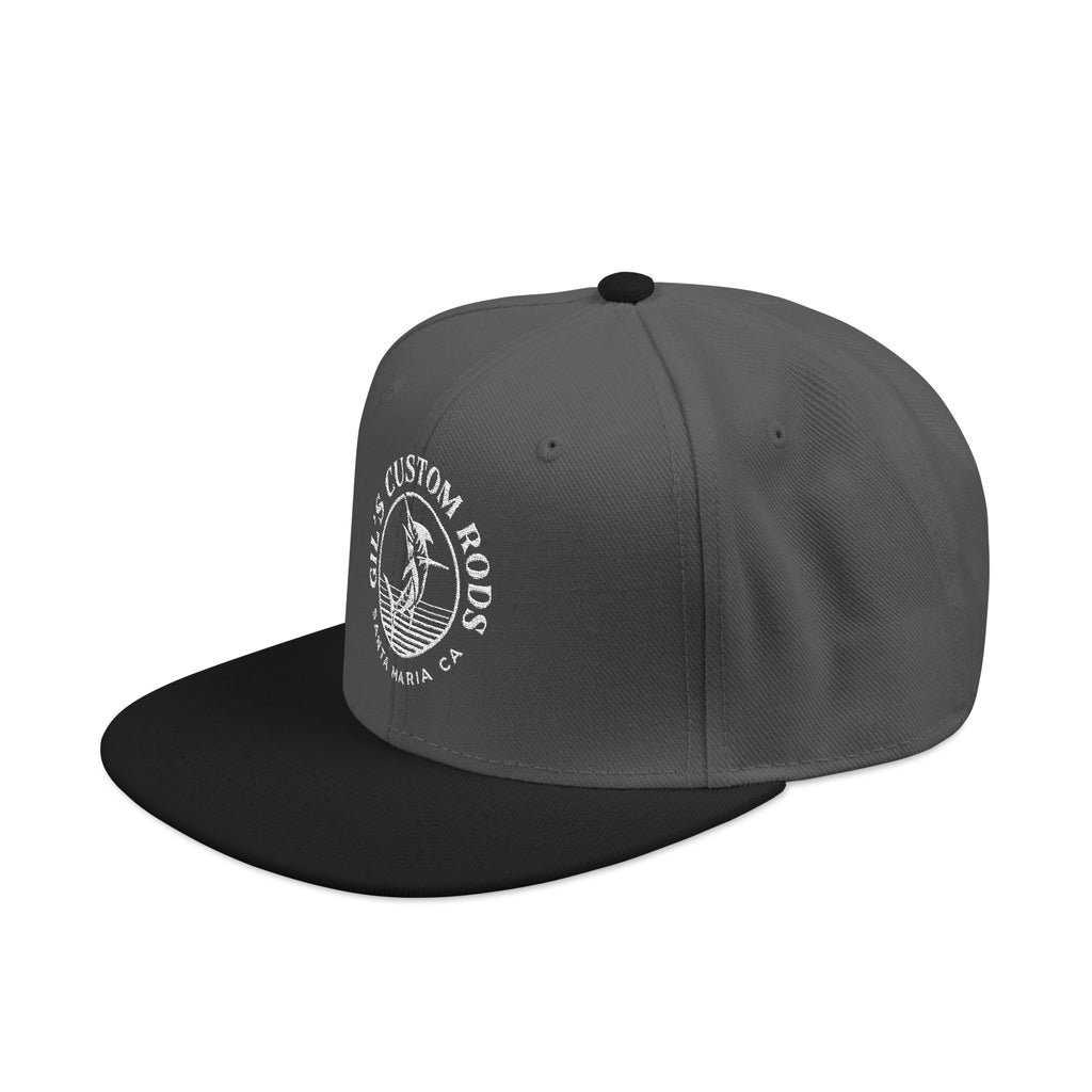 Embroidered Snapback Hat — Distressed Anchor Logo Cap