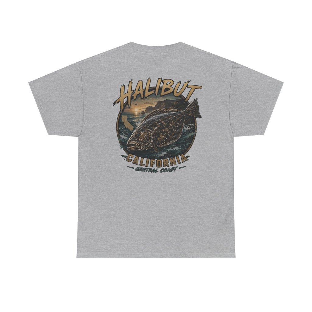 Halibut California Fishing Tee — Vintage Fish Graphic Shirt