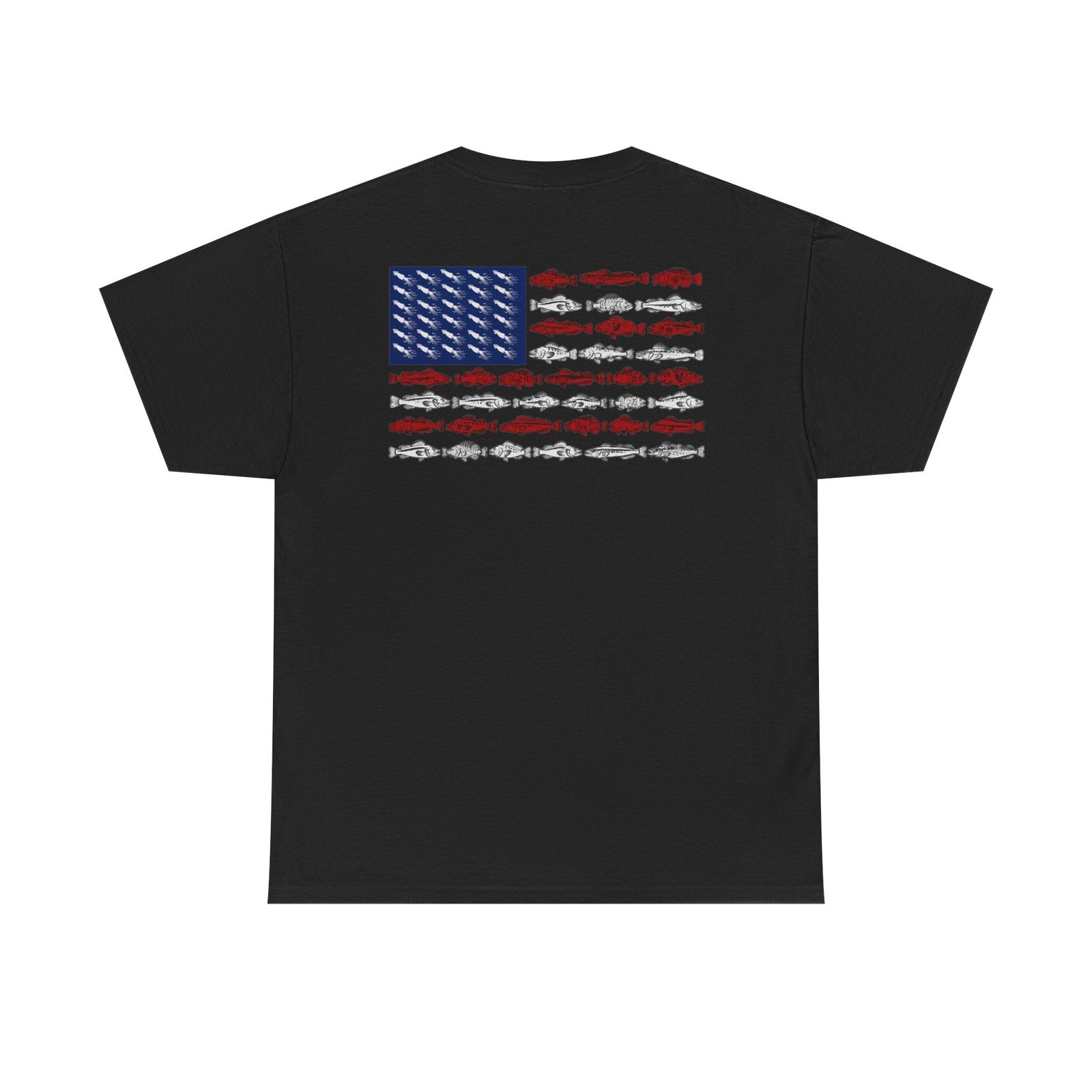 Flag Fish T-Shirt — American Fish Flag Graphic Tee