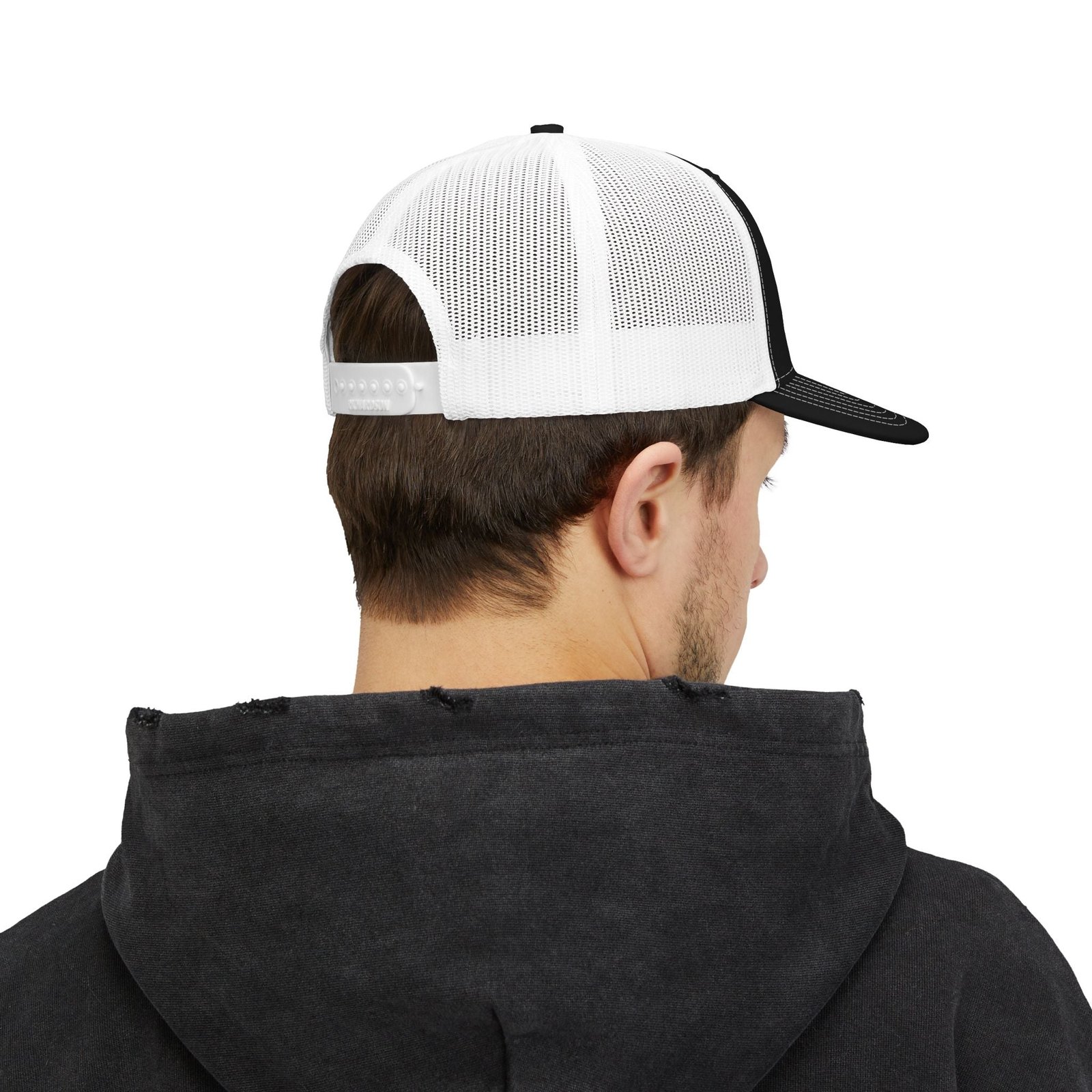 Trucker Cap – Fish Skeleton 'Monster' Embroidered Snapback