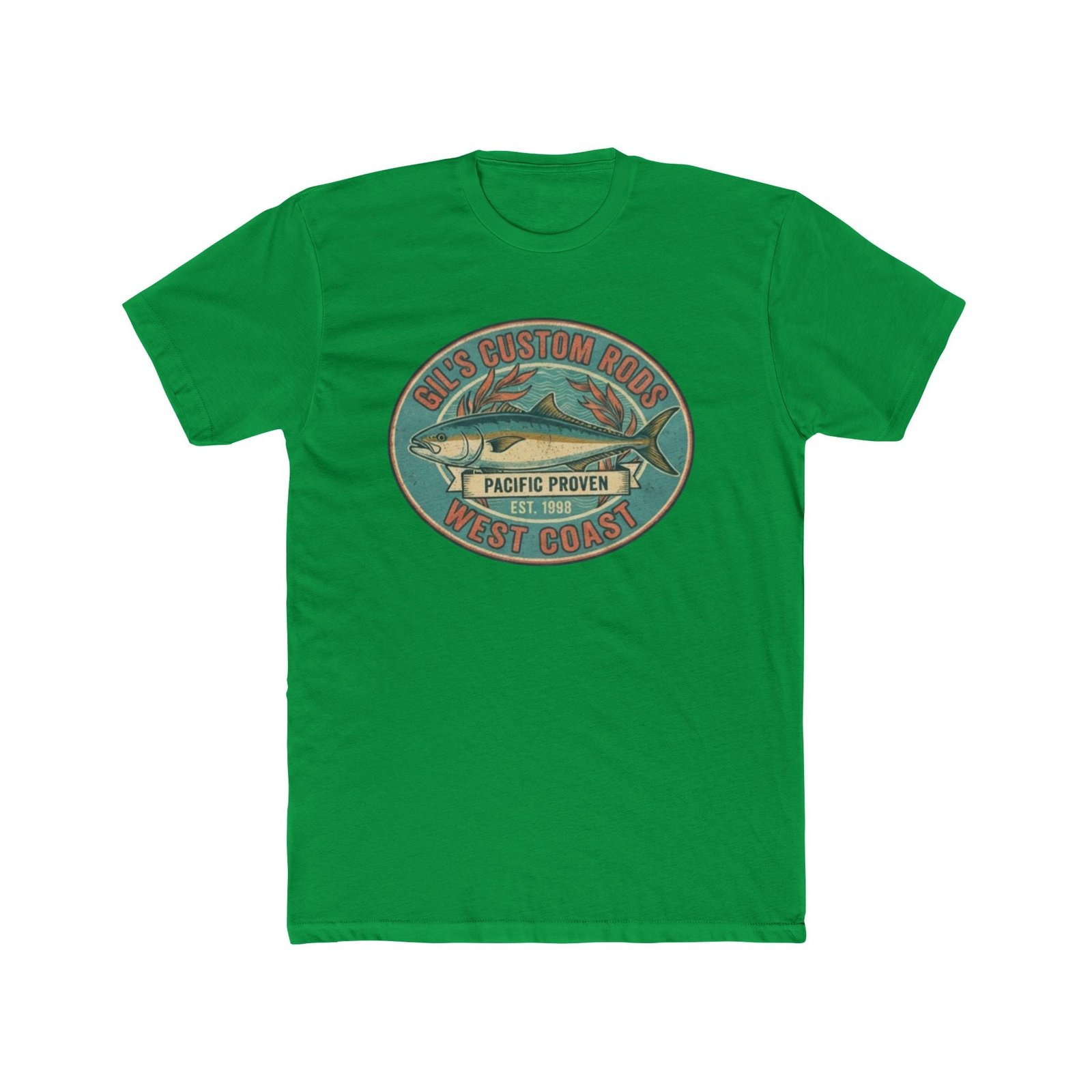 West Coast Fish Vintage Tee — "Pacific Proven" Surf & Fishing Graphic T‑Shirt
