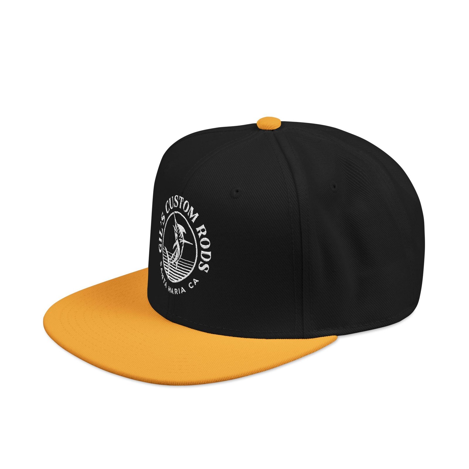 Embroidered Snapback Hat — Distressed Anchor Logo Cap