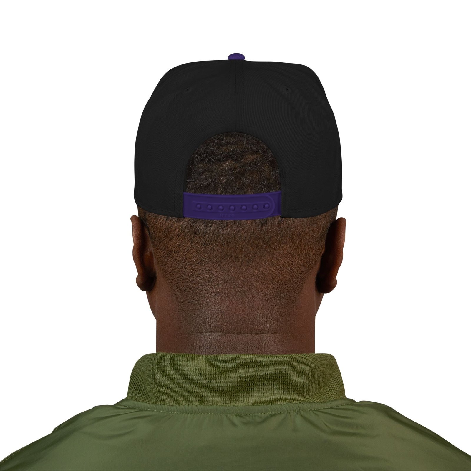 Embroidered Snapback Hat — Distressed Anchor Logo Cap