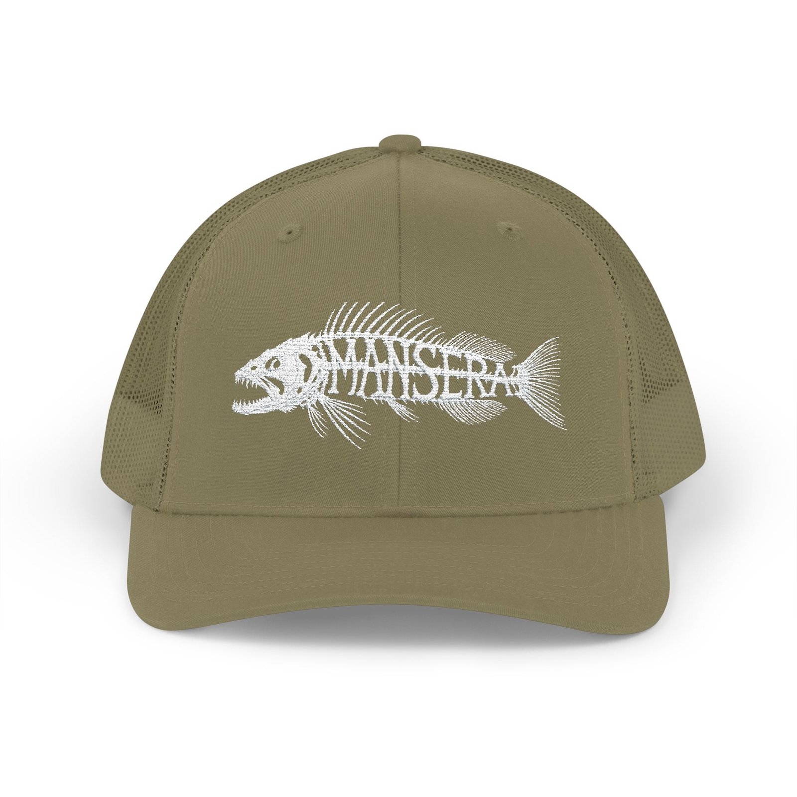 Trucker Cap – Fish Skeleton 'Monster' Embroidered Snapback