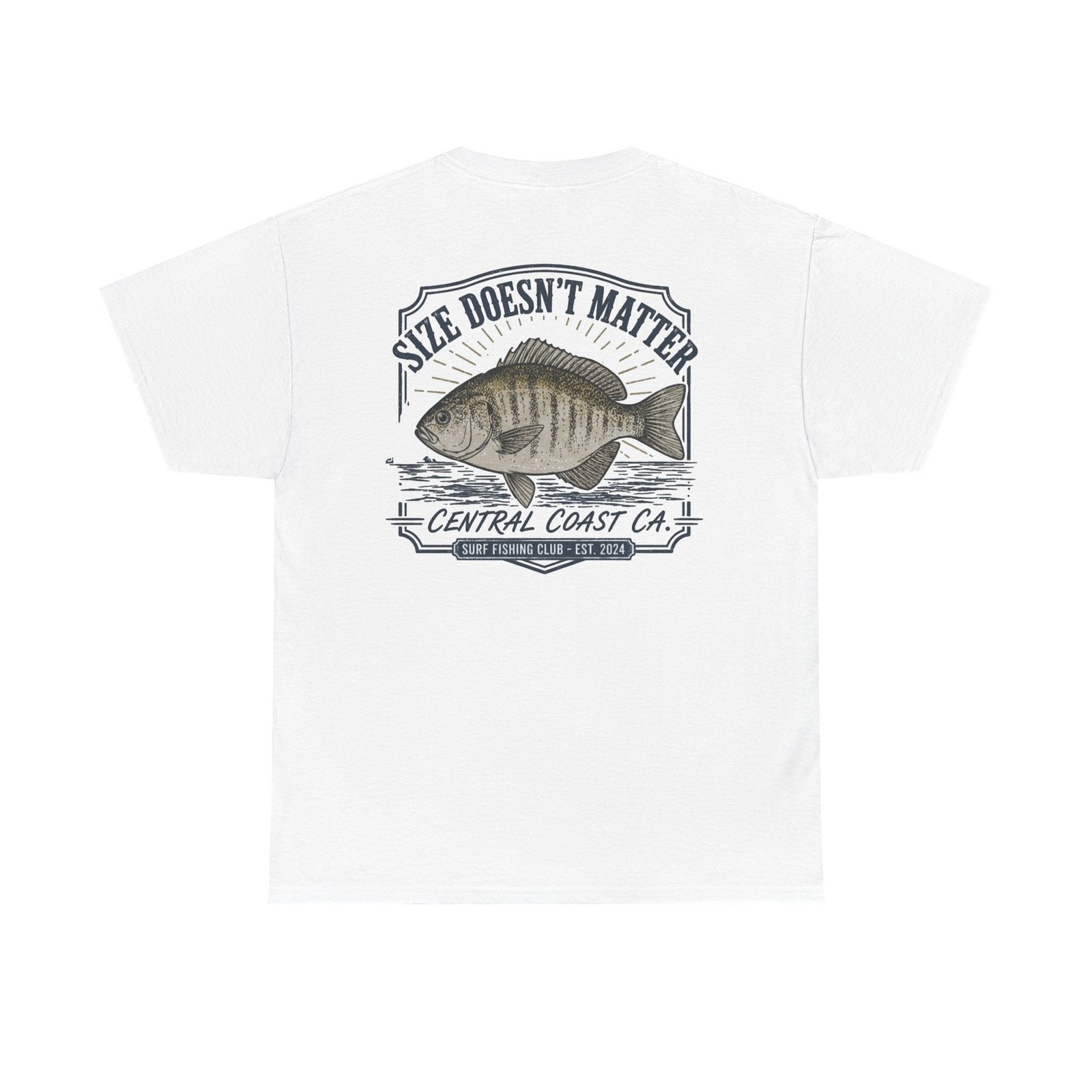 Fishing T-Shirt — "Size Doesn’t Matter" Central Coast Catch Tee