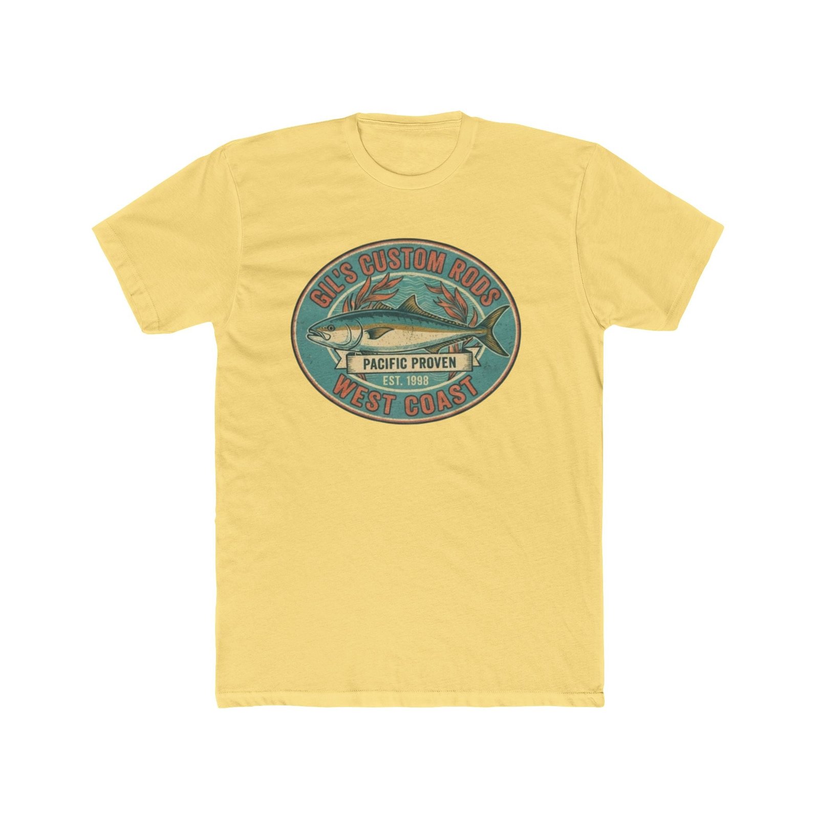 West Coast Fish Vintage Tee — "Pacific Proven" Surf & Fishing Graphic T‑Shirt