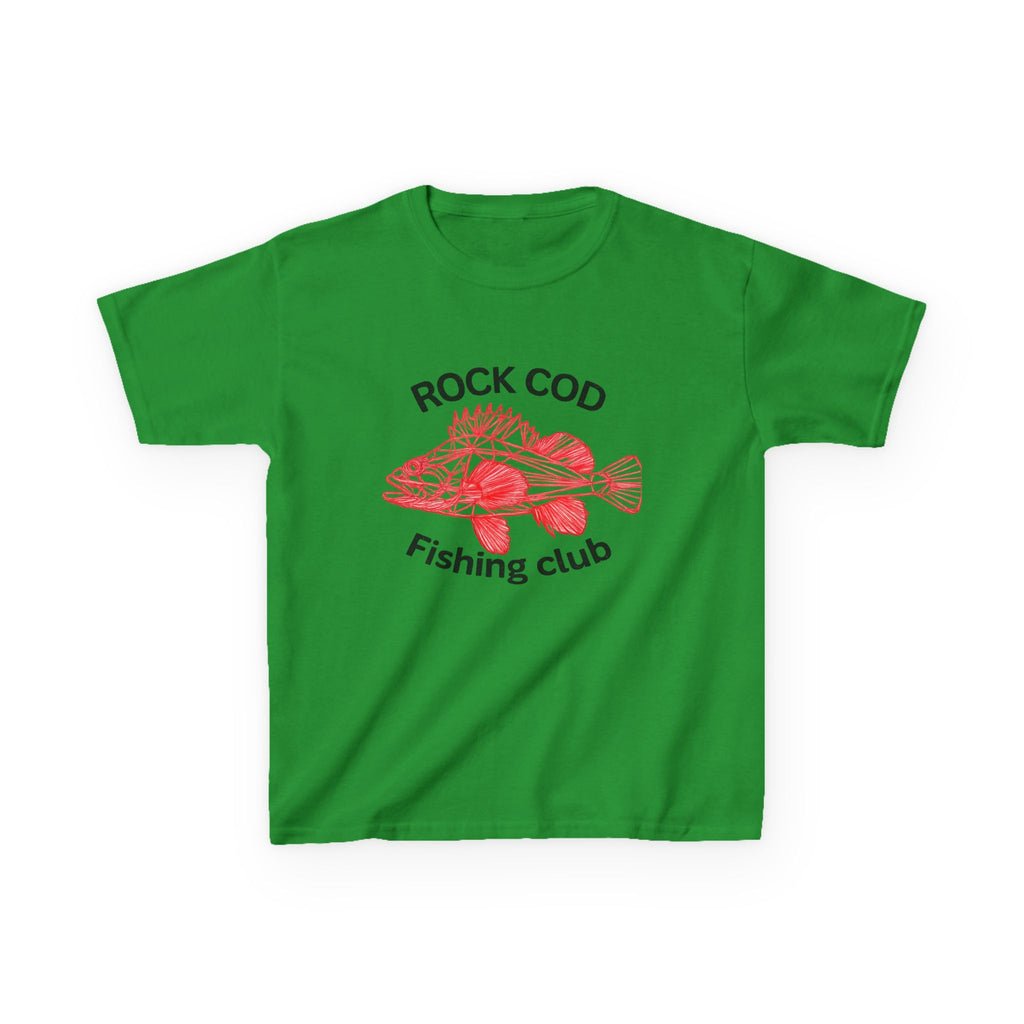 Kids T-Shirt — "Rock Cod Fishing Club" Graphic Tee for Young Anglers