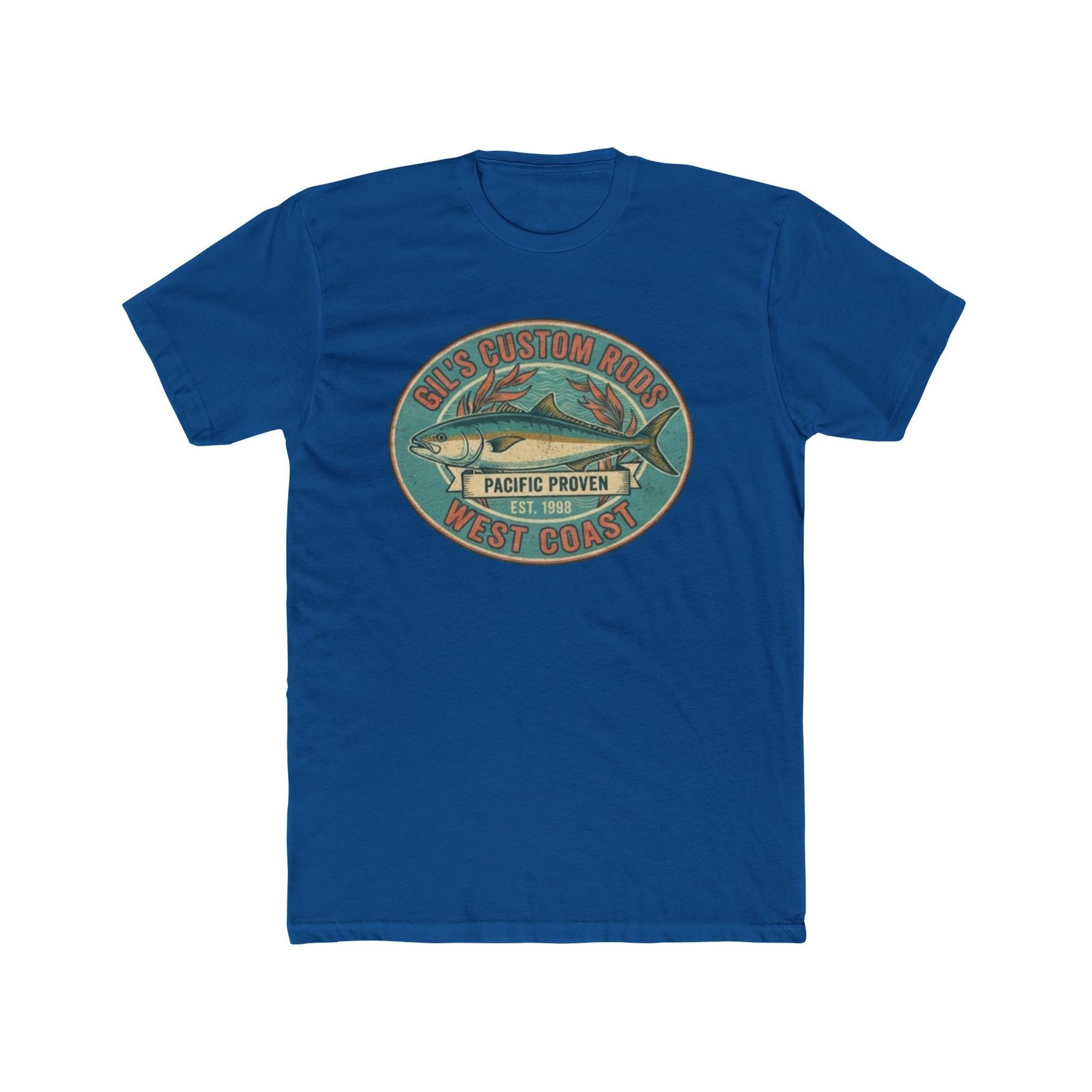 West Coast Fish Vintage Tee — "Pacific Proven" Surf & Fishing Graphic T‑Shirt
